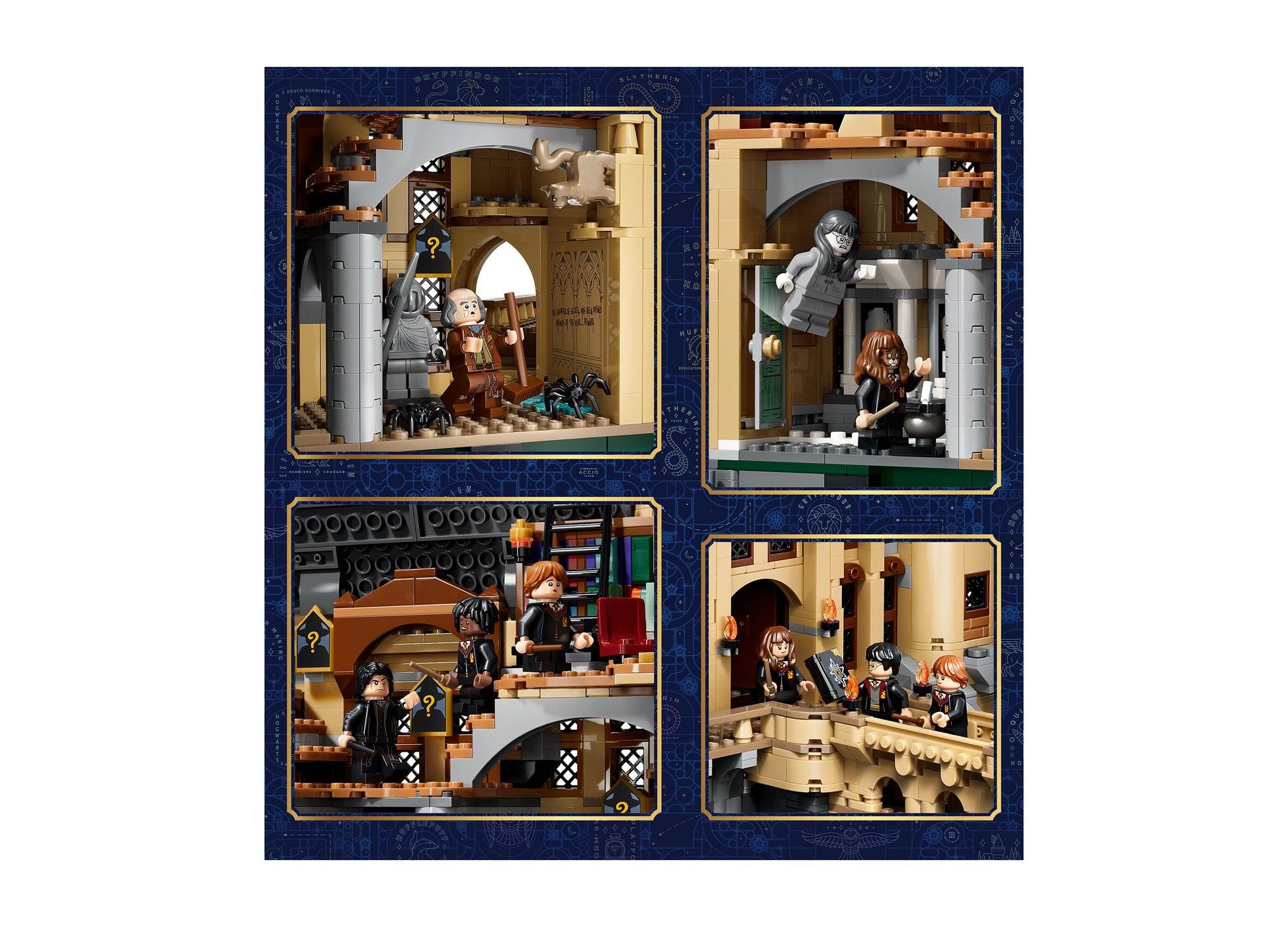 LEGO Harry Potter Hogwarts Castle East Wing 76473 building set with minifigures and detailed room scenes