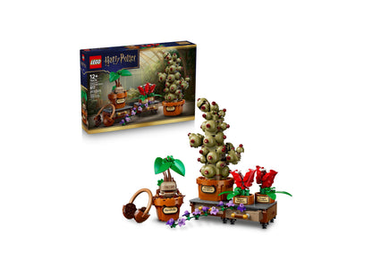 LEGO Harry Potter Hogwarts Herbology Plants 76474 set with magical plants, potted flowers, and accessories