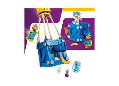 LEGO Fortnite Supply Drop 77080 blue building set with minifigures and accessories