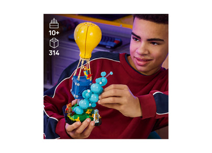 LEGO Fortnite Supply Drop 77080 building set with yellow balloon and blue spheres, 314 pieces for ages 10+