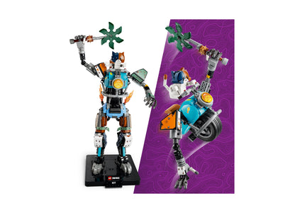 LEGO Fortnite KIT 77081 buildable robot figure with orange, blue, and green details