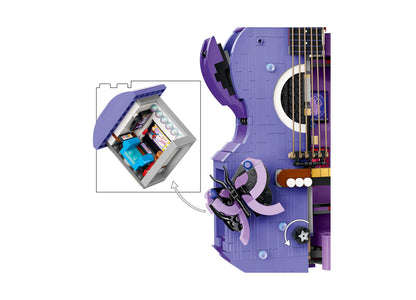 LEGO Olivia Rodrigo Dual Guitar 43031 purple building set with guitar and music accessories