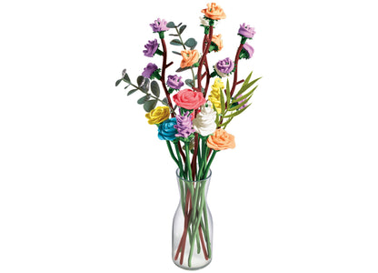 Play-Doh Blooms Wildflower Petite Bouquet Kit with 12 colorful molded flowers in purple, pink, orange, yellow, blue a...