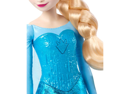 Disney Princess Singing Elsa 11-inch light-up fashion doll in blue sequined dress with blonde braid