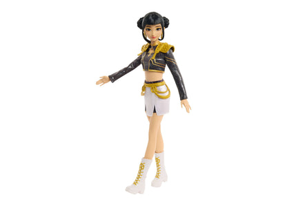 Kpop Demon Hunters Zoey Golden 12.75" singing doll with black and gold outfit
