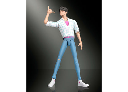 Kpop Demon Hunters Jinu 6.7-inch action figure with articulated joints and interchangeable hands