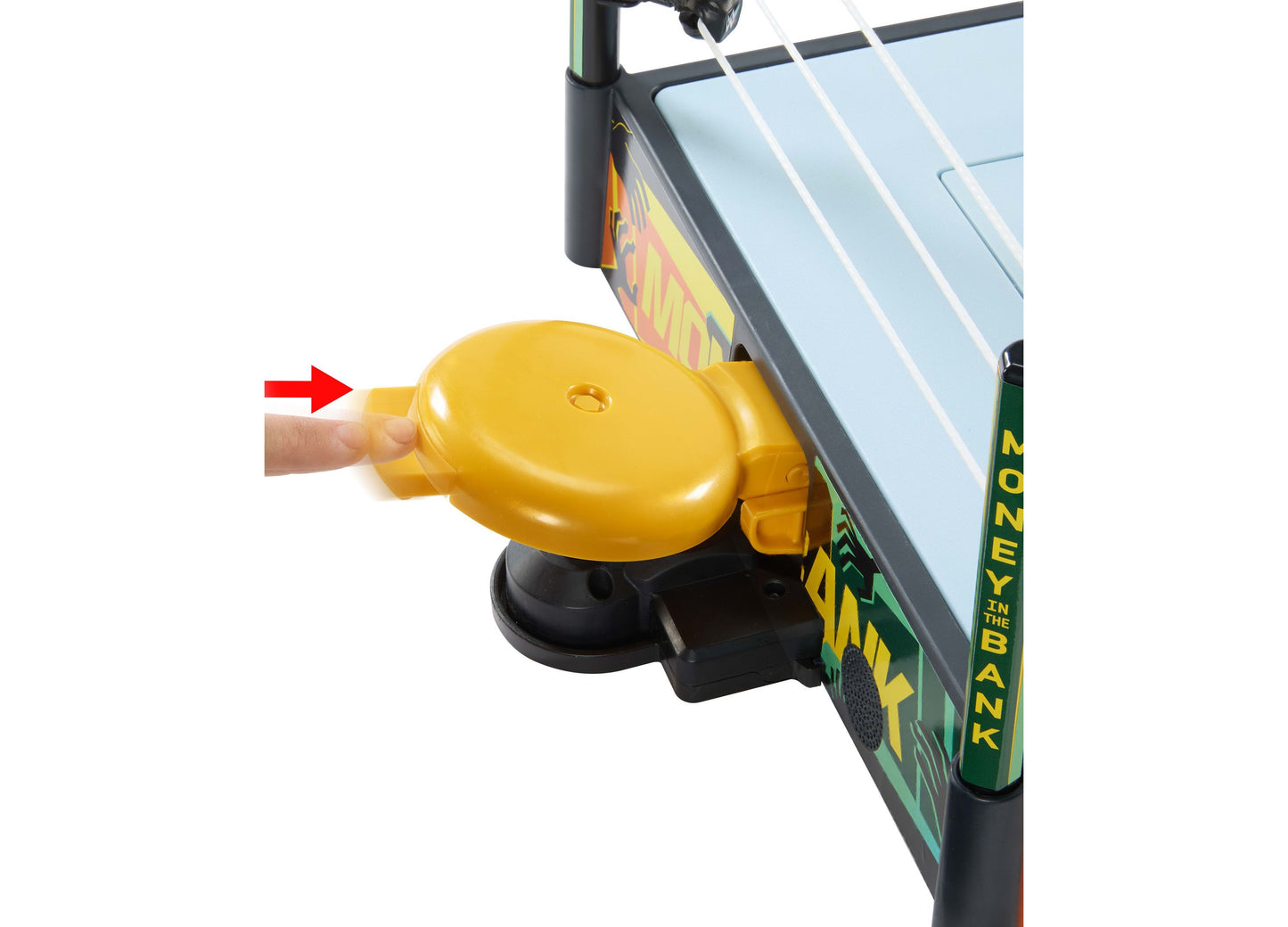 WWE Money In The Bank playset with yellow briefcase and sound effects