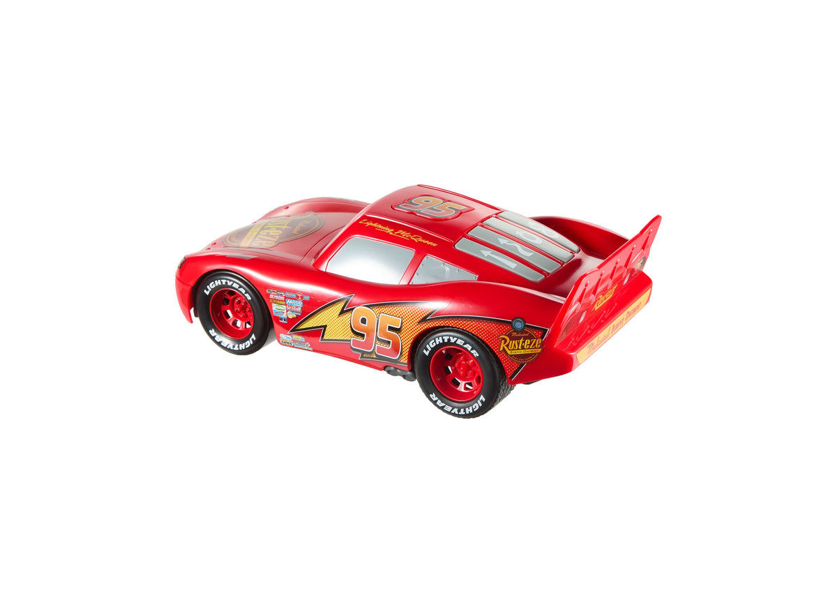 Red Disney Pixar Cars Lightning McQueen #95 battery-powered toy car with sound effects