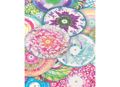 Make It Real Spin Art Innovation Station featuring colorful spin disks with floral, snowflake, and patterned designs ...
