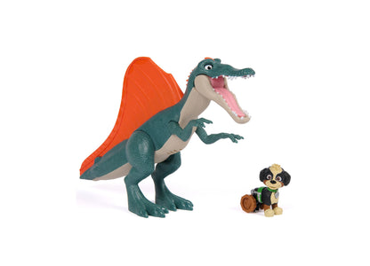Paw Patrol Dino Rescue Responder playset with teal dinosaur and puppy figure