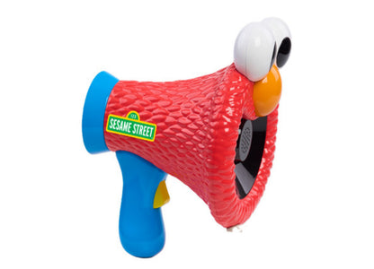 Sesame Street Elmo's Voice-Changing Interactive Megaphone in red and blue with white speaker end