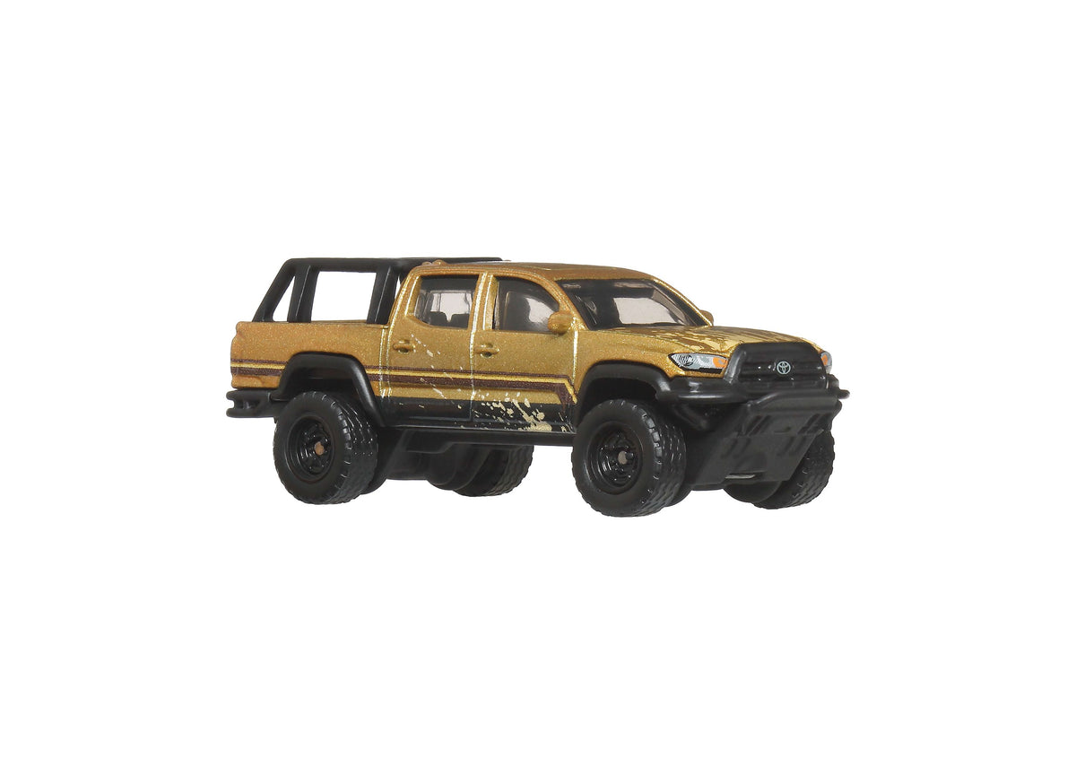 Matchbox Desert Chase Escape 4-piece die-cast vehicle set featuring gold and black Toyota 4Runner truck