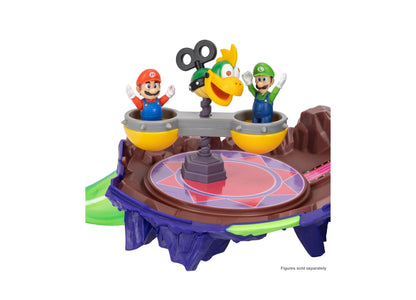 Super Mario Wonder Bowser Jr. Planet interactive playset with glow-in-the-dark features and yellow pods