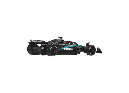 Hot Wheels 1:64 Scale Mercedes-AMG PETRONAS Formula One Premium Die-Cast Race Car, 2-Pack