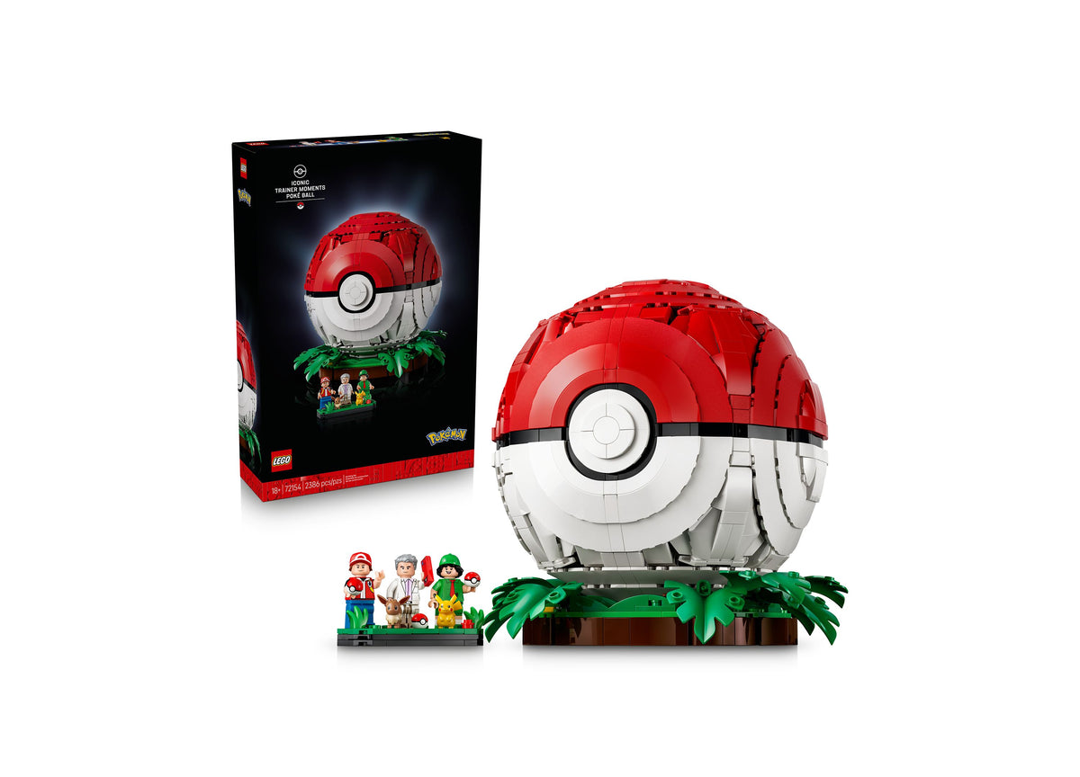 LEGO® Pokémon Iconic Trainer Moments Poké Ball 72154 2,386-Piece Building Set, Ages 18+