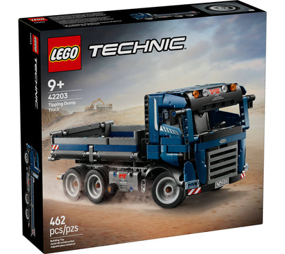 LEGO® Technic™ Tipping Dump Truck Toy, Blue Construction Vehicle Set 42203