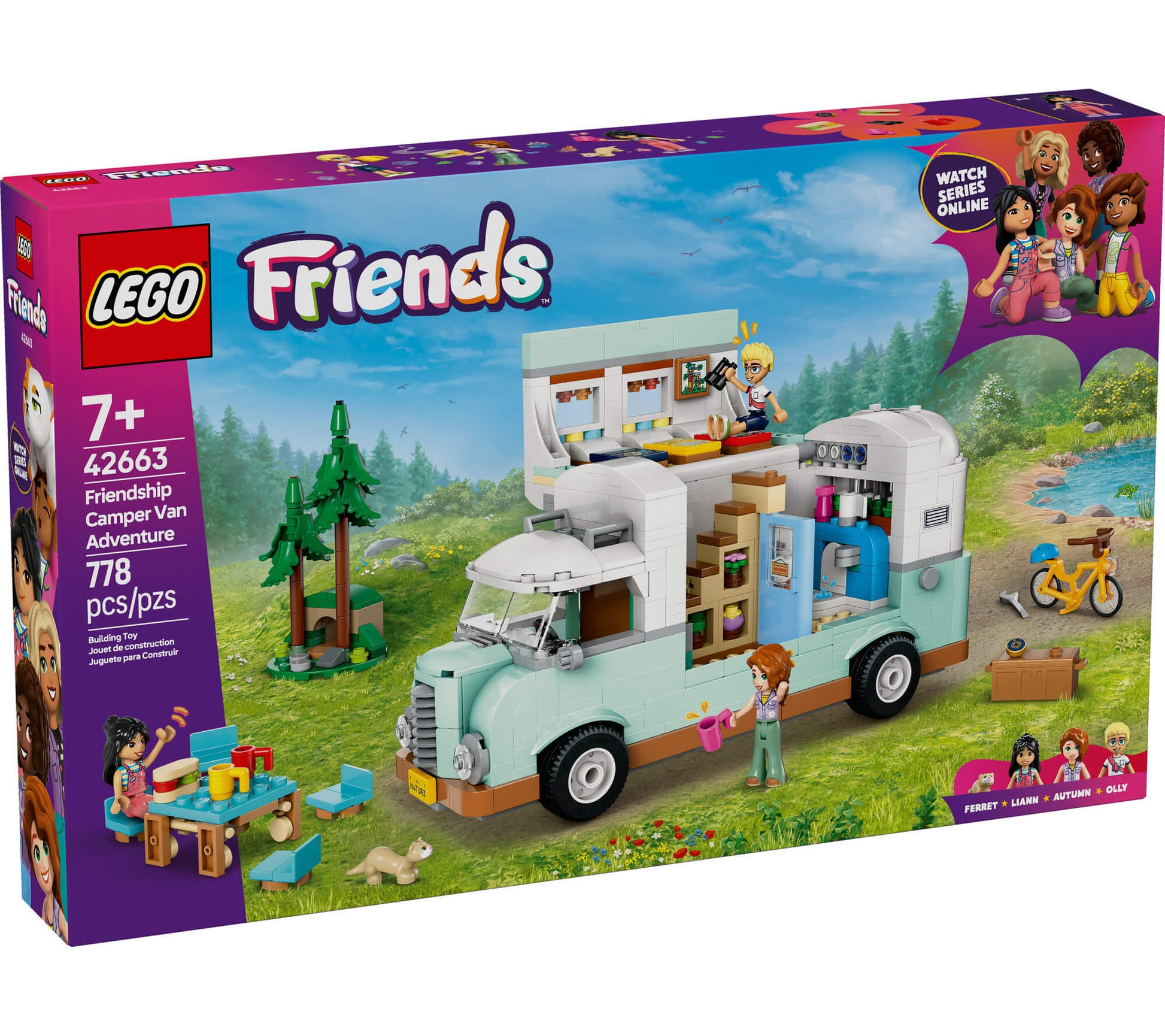 LEGO® Friends Friendship Camper Van Adventure Role-Play Building Set 42663