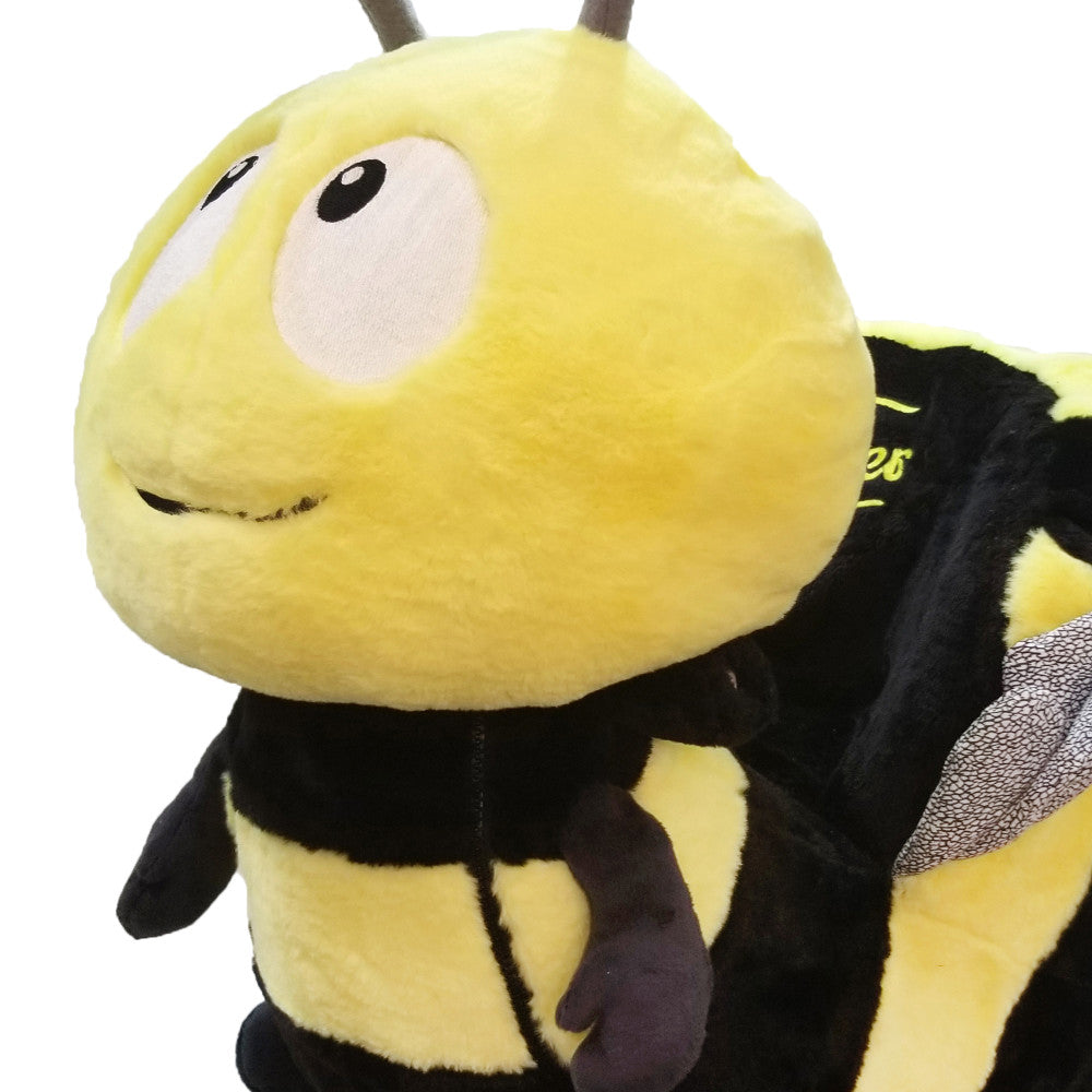 Gerardo's Toys: Little Rockers - Bee - Wooden Plush Ride-On Rocking Animal Toy