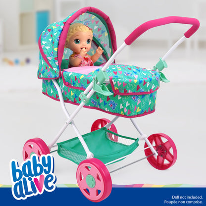Baby Alive: Travel N' Feed Set - 7pcs - Green, Pink, Hearts, Ages 3+