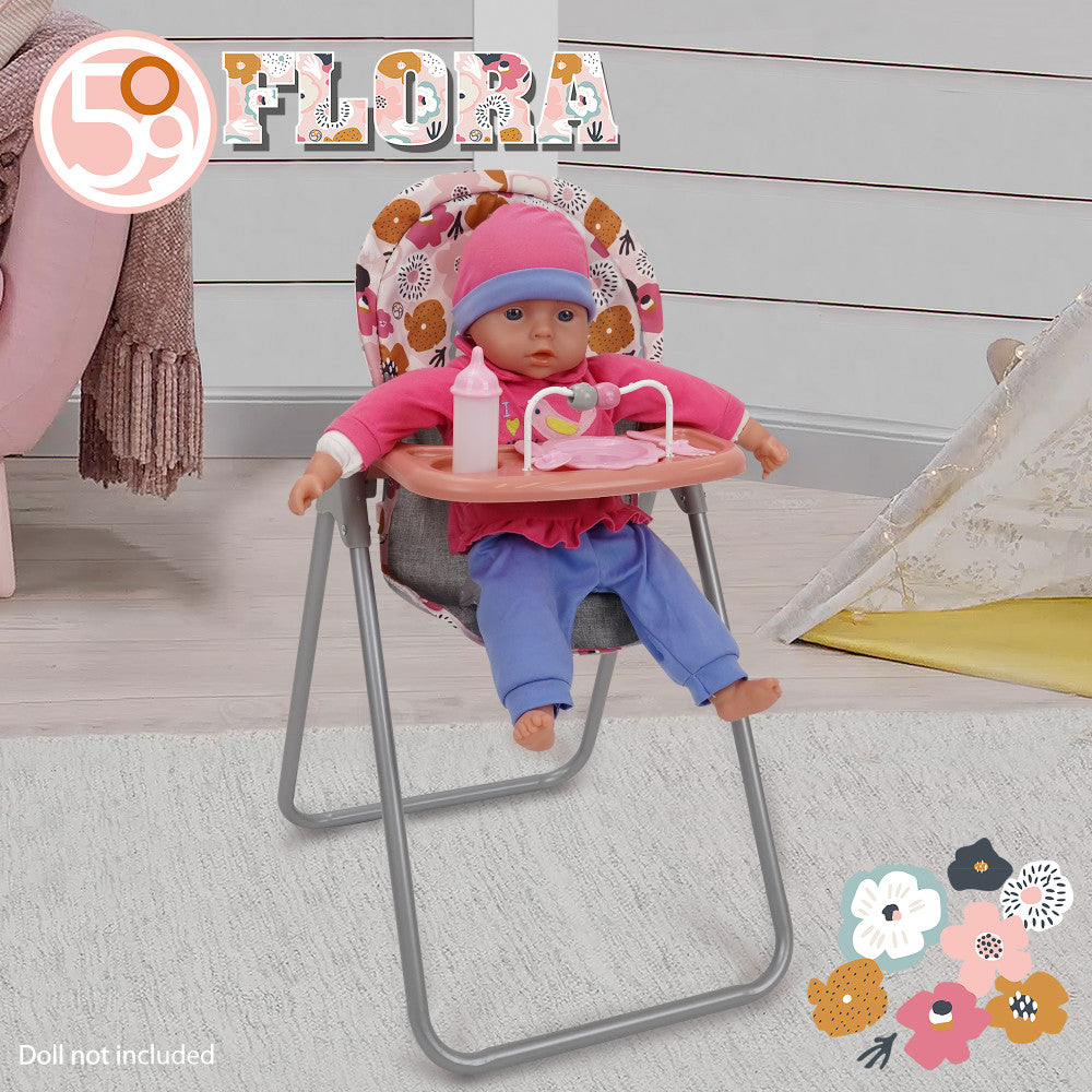 509 Crew: Melange Flora - Foodie Doll Highchair, Ages 3+