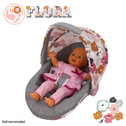 509 Crew: Melange Flora - 3-In-1 Doll Car Seat, Kids 3+