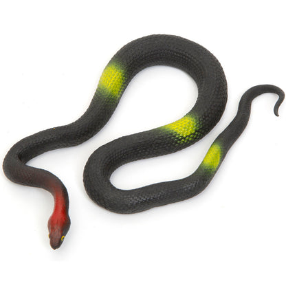 Boley: 19" Rubber Snakes - 8 Pack Assorted Colors - Lifelike Design Reptile Toy Figures