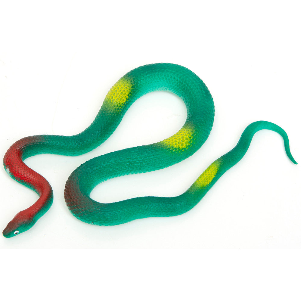 Boley: 19" Rubber Snakes - 8 Pack Assorted Colors - Lifelike Design Reptile Toy Figures