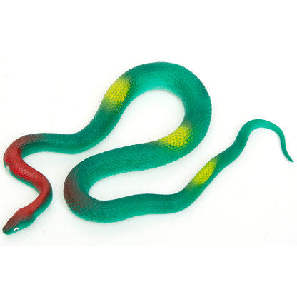 Boley: 19" Rubber Snakes - 8 Pack Assorted Colors - Lifelike Design Reptile Toy Figures