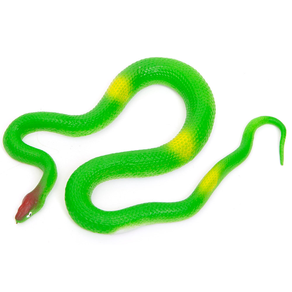 Boley: 19" Rubber Snakes - 8 Pack Assorted Colors - Lifelike Design Reptile Toy Figures