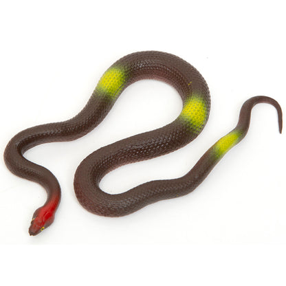 Boley: 19" Rubber Snakes - 8 Pack Assorted Colors - Lifelike Design Reptile Toy Figures