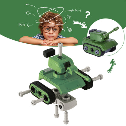 IPLAY ILEARN Take-A-Part Army Jeep Kid Toy Military Set