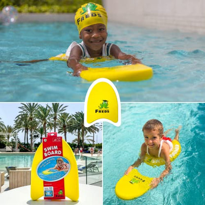 FREDS SWIM ACADEMY yellow kickboard for kids swimming pool training