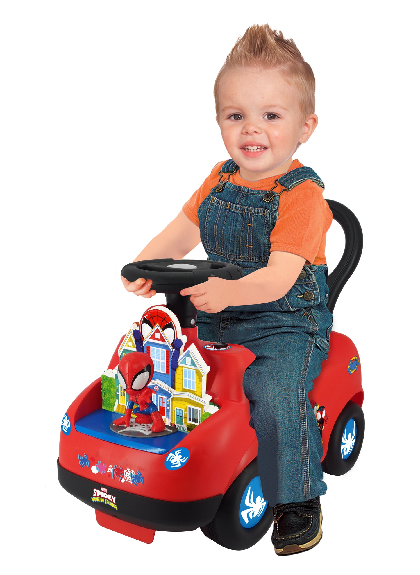 Kiddieland Lights N' Sounds Spidey Adventure Ride-On - Large