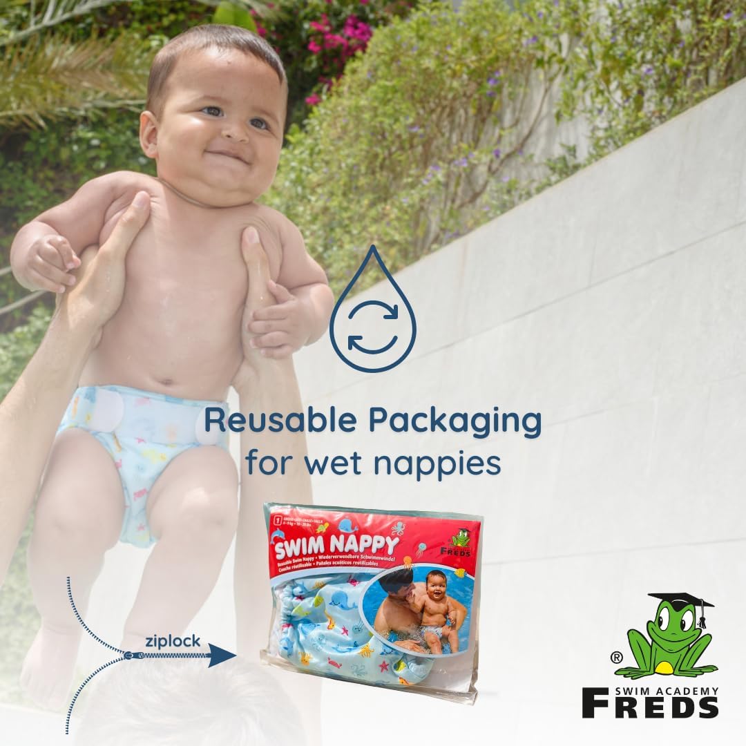 FREDS SWIM ACADEMY Vibrant Blue Swim Nappy for Toddlers
