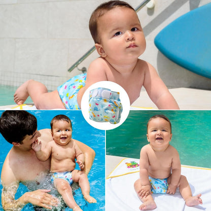 FREDS SWIM ACADEMY Blue Splash Swim Nappy for Babies and Toddlers