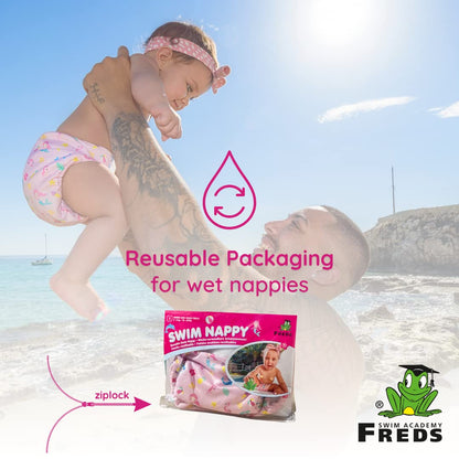 FREDS SWIM ACADEMY Pink Swim-Tastic Diaper - Babies and Toddlers