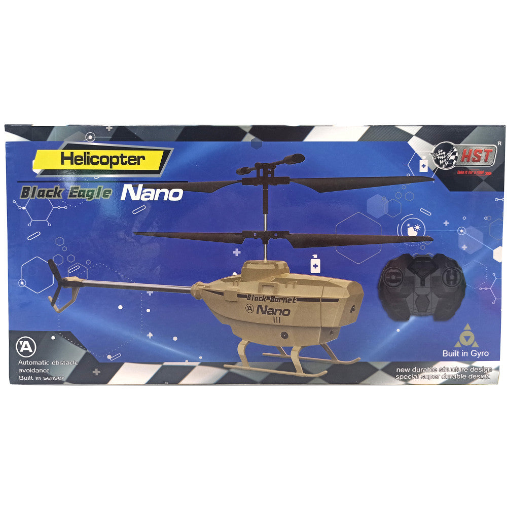 HST: R/C Helicopter: Black Eagle Nano - Surprise Color: Tan OR Gray, Remote-Controlled Vehicle