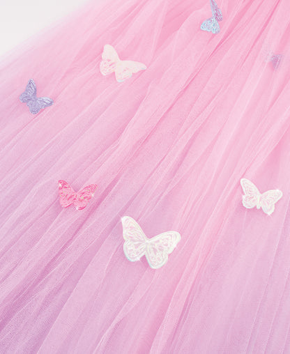 Three Cheers For Girls Butterfly Ombre Bed Canopy - Pink/Purple
