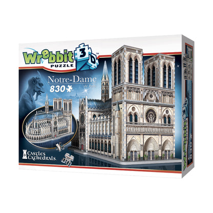 Wrebbit 3D Notre-Dame de Paris Cathedral Puzzle - 830 pc