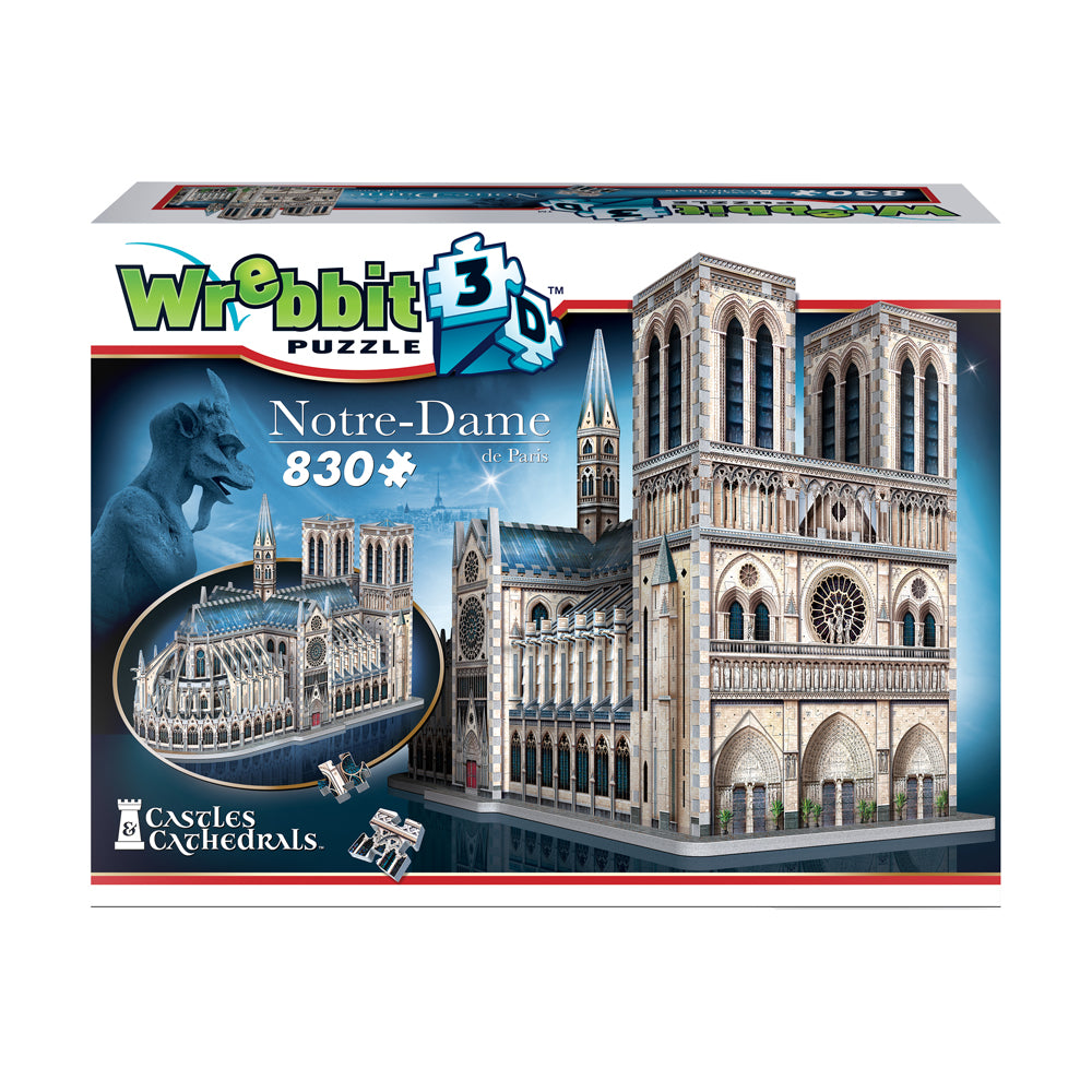 Wrebbit 3D Notre-Dame de Paris Cathedral Puzzle - 830 pc