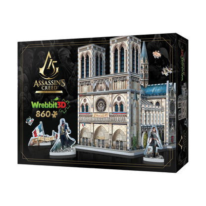 Wrebbit Assassin's Creed Unity Notre-Dame 3D Puzzle - 860 Piece Set