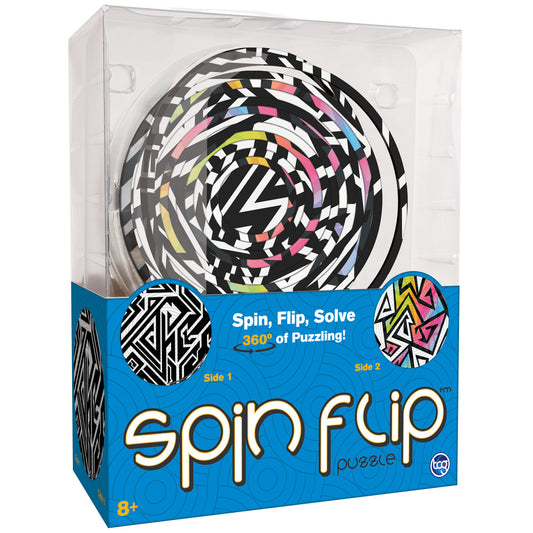 Spin Flip: Puzzle Abstract Fun - 14 Rings - 2-In-1: Double-Sided Puzzle