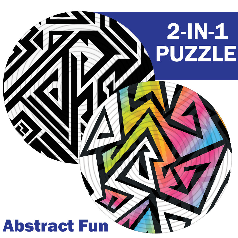Spin Flip: Puzzle Abstract Fun - 14 Rings - 2-In-1: Double-Sided Puzzle