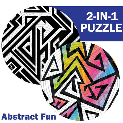 Spin Flip: Puzzle Abstract Fun - 14 Rings - 2-In-1: Double-Sided Puzzle