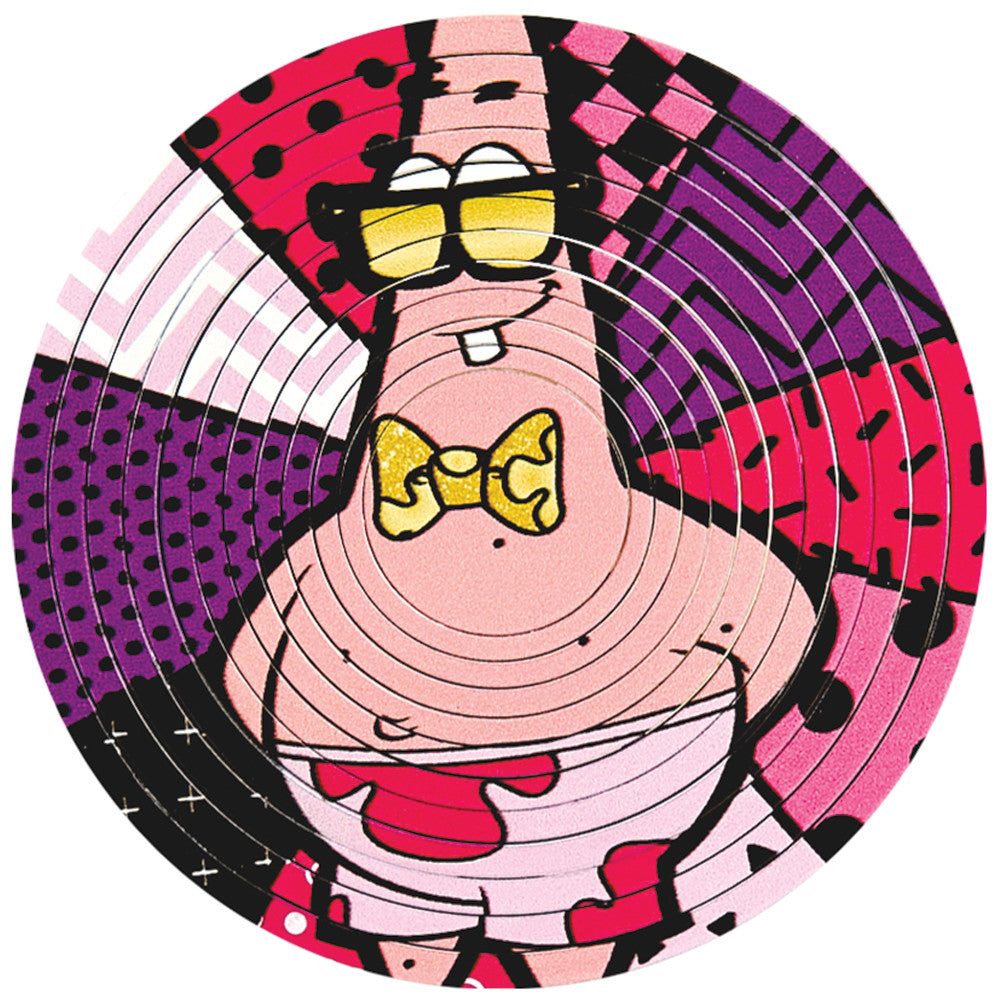 Spin Flip Puzzle: Spongebob & Patrick - 12 Rings - 2-In-1: Double-Sided Puzzle