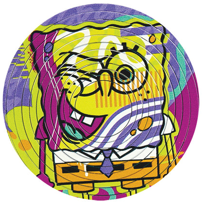 Spin Flip Puzzle: Spongebob & Patrick - 12 Rings - 2-In-1: Double-Sided Puzzle