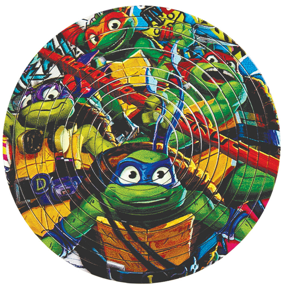 Spin Flip Puzzle: TMNT Turtle Power - 12 Rings - 2-In-1: Double-Sided Puzzle