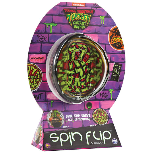 Spin Flip: Puzzle TMNT Pizza Time - 12 Rings - 2-In-1: Double-Sided Puzzle