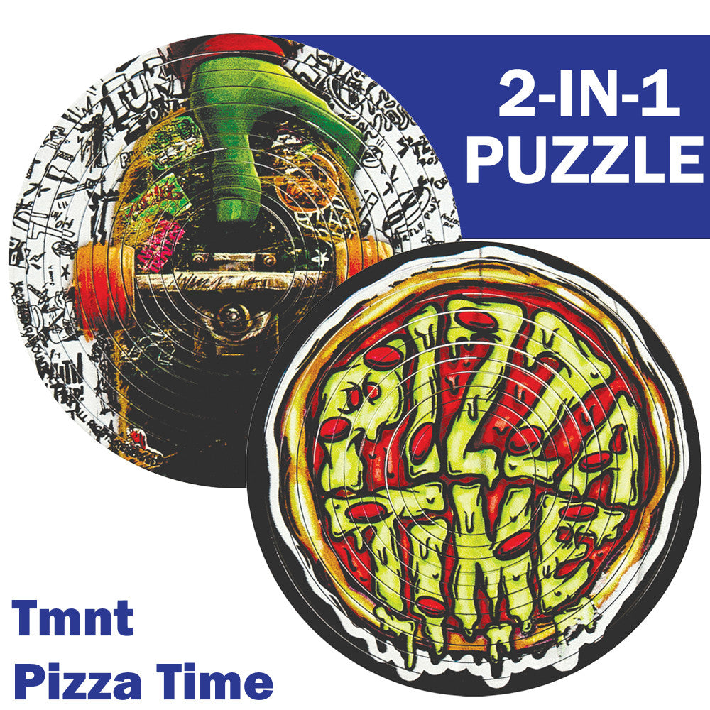 Spin Flip: Puzzle TMNT Pizza Time - 12 Rings - 2-In-1: Double-Sided Puzzle