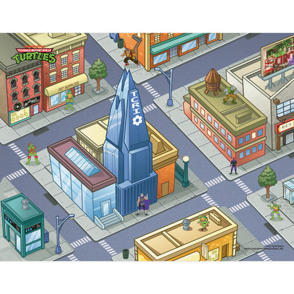 Imaginmat: Deluxe - TMNT - Floor Playmat & Toy Car, 30.5 x 20.5"